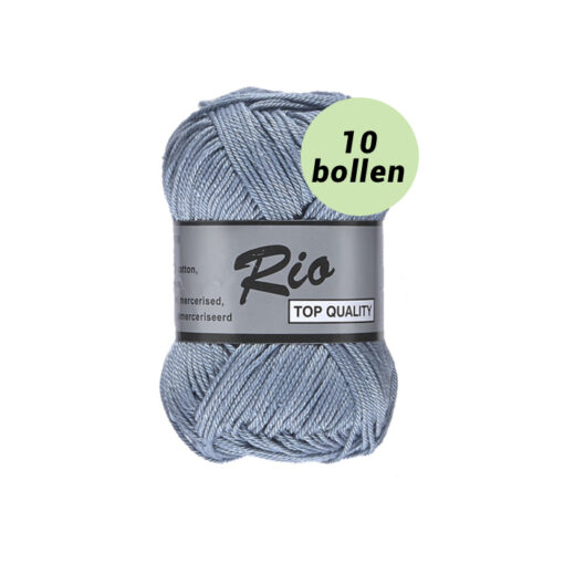 Rio blauw grijs 839 katoen garen - 10bollen