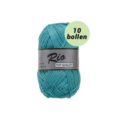 Rio blauw groen 840 katoen garen - 10 bollen