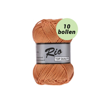 Rio oranje bruin 847 katoen garen - 10 bollen