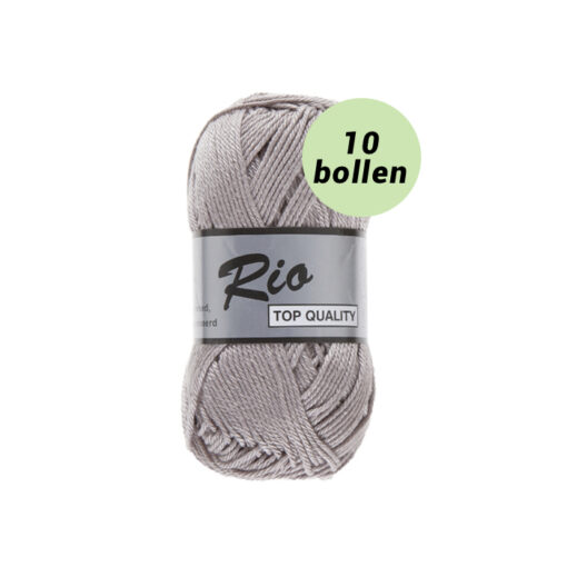 Rio midden grijs 854 katoen garen - 10bollen