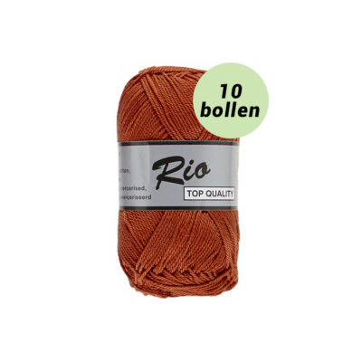 Rio rood bruin 859 katoen garen - 10 bollen