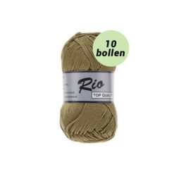 Rio groen bruin 861 katoen garen - 10bollen