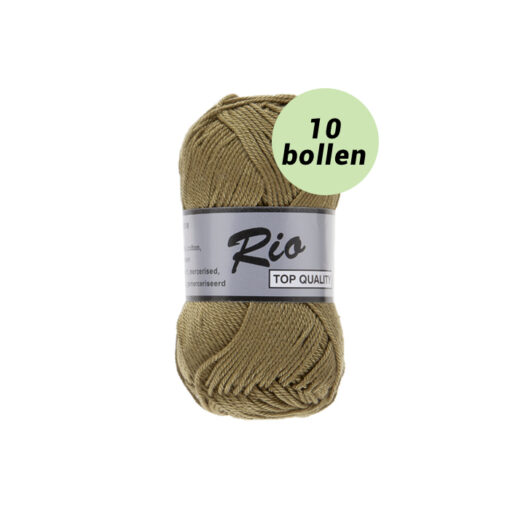 Rio groen bruin 861 katoen garen - 10bollen