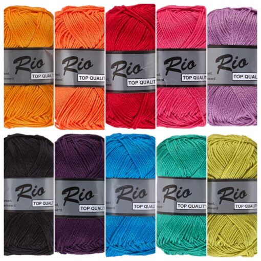 Rio katoengarenset warme regenboog kleuren