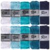 blauw wit katoengaren set