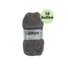 Lammy Cotton 8/4 grijs 002 katoen garen - 10 bollen