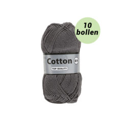 Lammy Cotton 8/4 grijs 002 katoen garen - 10 bollen