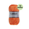 Lammy Cotton 8/4 oranje 028 katoen garen - 10 bollen