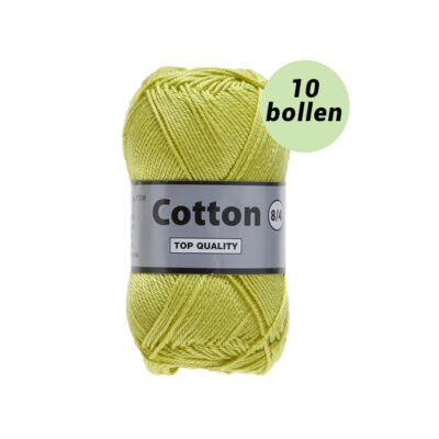 Lammy Cotton 8/4 lime 071 katoen garen - 10 bollen