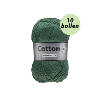 Lammy Cotton 8/4 groen 072 katoen garen - 10 bollen