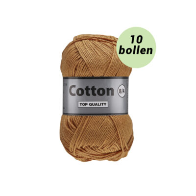 Lammy Cotton 8/4 bruin 116 katoen garen - 10 bollen