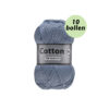 Lammy Cotton 8/4 blauw grijs 839 katoen garen - 10 bollen