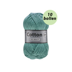 Lammy Cotton 8/4 zeegroen 853 katoen garen - 10 bollen