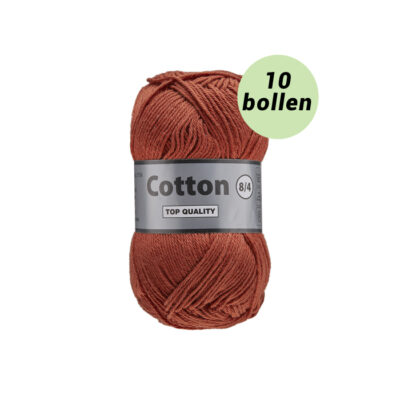 Lammy Cotton 8/4 bruin 859 katoen garen - 10 bollen