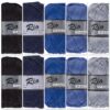 blauw zwart katoengaren set