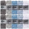 grijs blauw wit katoengaren set