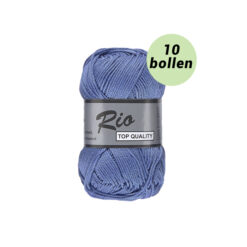 Rio blauw 022 katoen garen - 10bollen