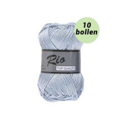 Rio licht blauw 050 katoen garen - 10bollen