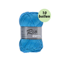 Rio helder blauw 515 katoen garen - 10bollen