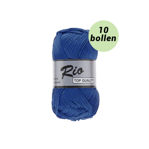 Rio konings blauw 837 katoen garen - 10bollen
