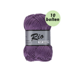 Rio paars 849 katoen garen - 10bollen