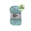 Rio licht helder blauw 838 katoen garen - 10bollen