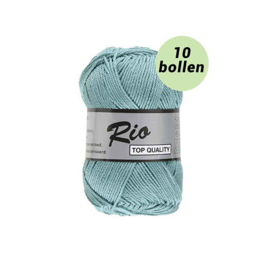 Rio licht helder blauw 838 katoen garen - 10bollen