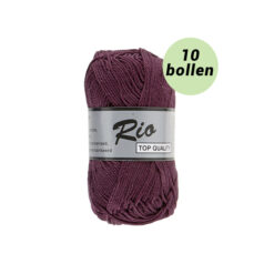 Rio aubergine paars 858 katoen garen - 10bollen