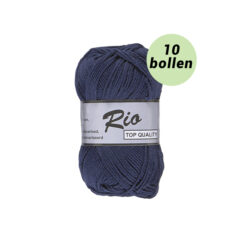 Rio donker blauw 892 katoen garen - 10bollen