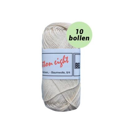 Beijer Cotton eight ongebleekt 302 katoen garen - 10 bollen