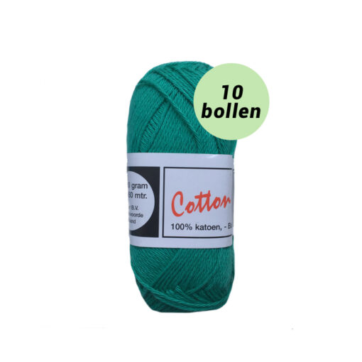 Beijer Cotton eight groen 307 katoen garen - 10 bollen