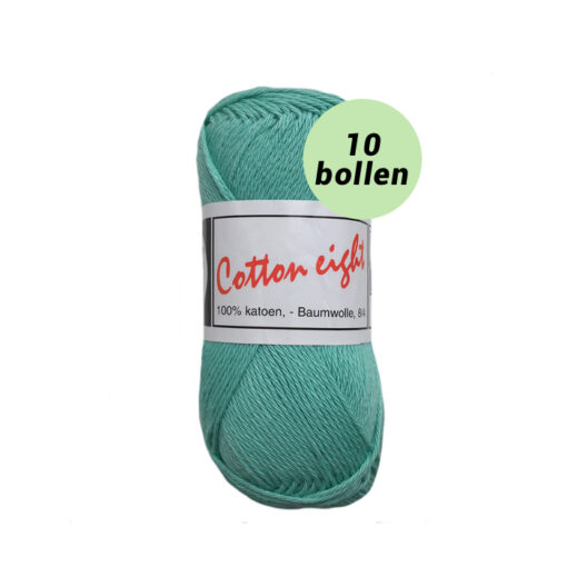 Beijer Cotton eight mint 308 katoen garen - 10 bollen