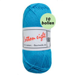 Beijer Cotton eight turquoise 315 katoen garen - 10 bollen