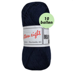 Beijer Cotton eight marine 319 katoen garen - 10 bollen