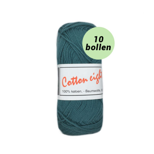 Beijer Cotton eight zeegroen 325 katoen garen - 10 bollen