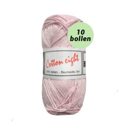 Beijer Cotton eight lichtroze 342 katoen garen - 10 bollen
