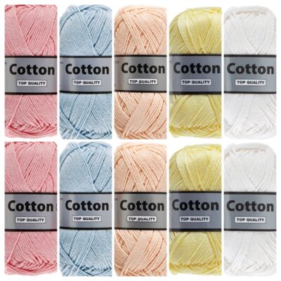 Cotton eight lieve pastel katoengaren set