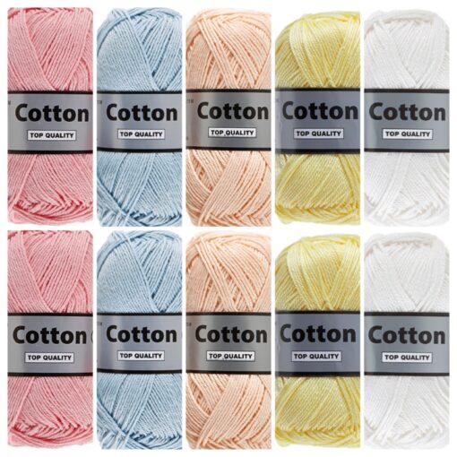 Cotton eight lieve pastel katoengaren set