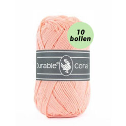 Durable Coral peach 211 katoen garen - 10 bollen