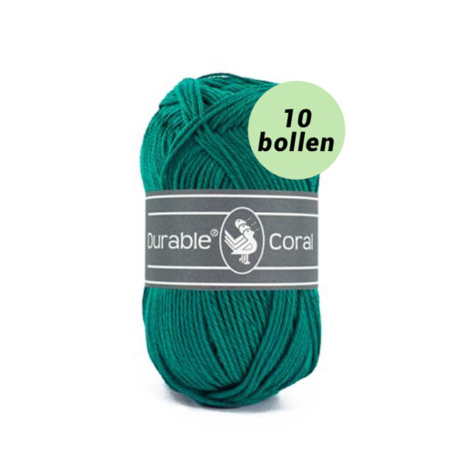Durable Coral tropical green 2140 katoen garen - 10 bollen