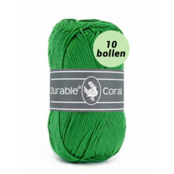Durable Coral bright green 2147 katoen garen - 10 bollen