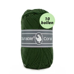 Durable Coral forest green 2150 katoen garen - 10 bollen