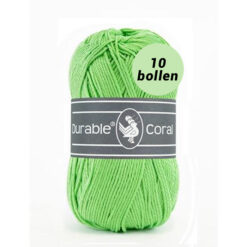 Durable Coral apple green 2155 katoen garen - 10 bollen