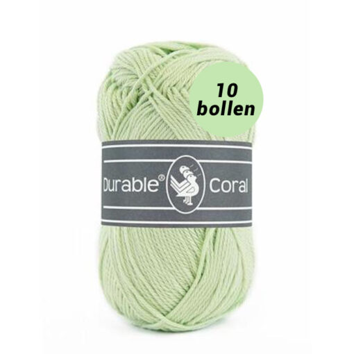 Durable Coral light green 2158 katoen garen - 10 bollen