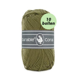 Durable Coral khaki 2168 katoen garen - 10 bollen