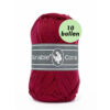 Durable Coral bordeaux 222 katoen garen - 10 bollen