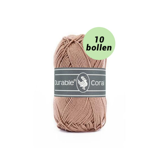 Durable Coral liver 2223 katoen garen - 10 bollen