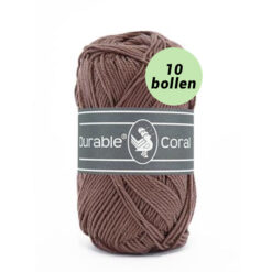 Durable Coral chocolate 2229 katoen garen - 10 bollen