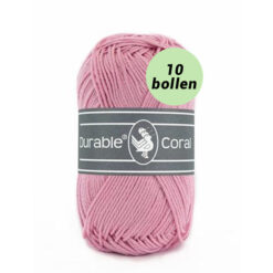 Durable Coral old rose 224 katoen garen - 10 bollen