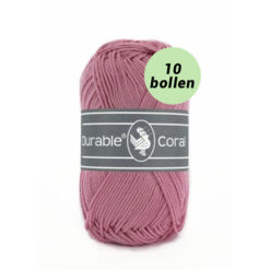 Durable Coral rasberry 228 katoen garen - 10 bollen